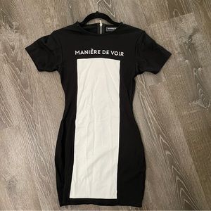 Manure de voir shirt dress thick comfortable material